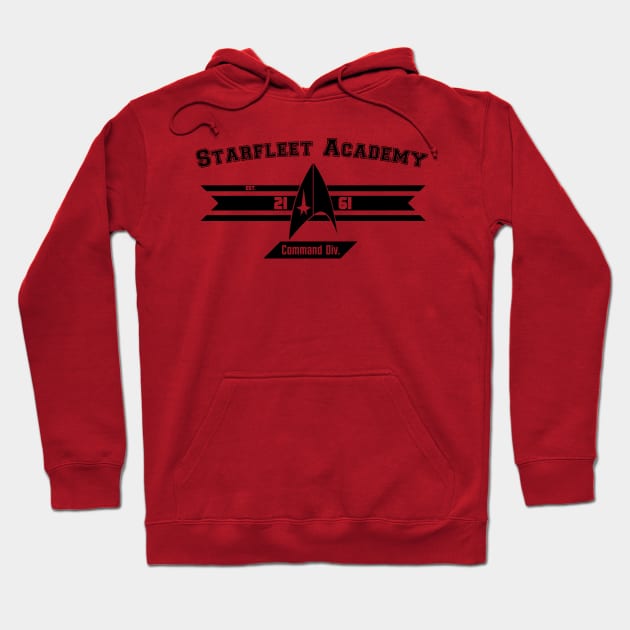 Starfleet Academy Command Division Hoodie by Darthatreus